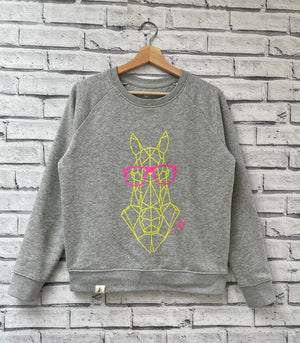 'GEO HORSE' Thoroughbred Sweatshirt | Neon