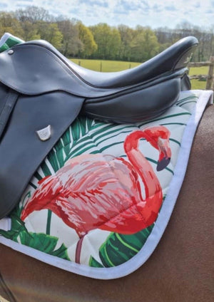 Paladin Equestrian: White Flamingo Saddle Pad