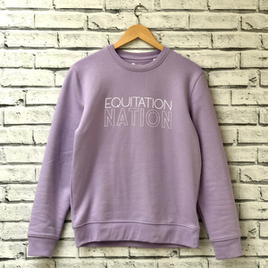 Equitation Nation lilac sweatshirt