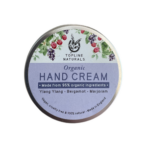 Topline Naturals: Organic Hand Cream | Ylang Ylang, Bergamot & Marjoram