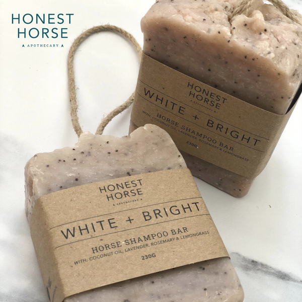 Honest Horse | Horse Shampoo Bar | WHITE + BRIGHT - Honest Riders