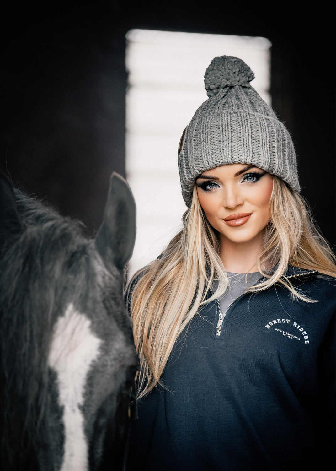 'Wild Ride' Navy | Morgan 3/4 Zip Sweatshirt