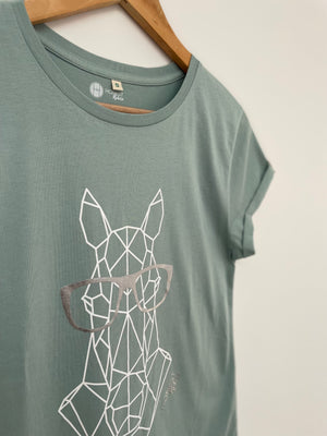 Geo Horse Trakehner T-Shirt | Sage and Silver