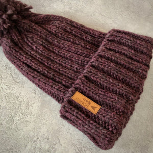 SAMPLE SALE: Honest Woolly Hat | Aubergine